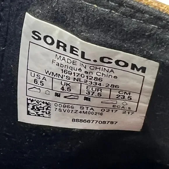 Sorel Boots Womens 6.5 Brown Leather Wedge Ankle Bootie - Picture 6 of 8